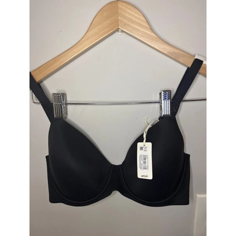 Aerie Smoothez Full Coverage Bra Black 36C NWT